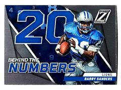 Barry Sanders #BN-BS Football Cards 2022 Panini Zenith Behind the Numbers Prices