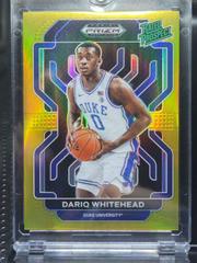 Dariq Whitehead [Gold] #RP-DWH Basketball Cards 2022 Panini Prizm Draft Picks Rated Prospect Prices