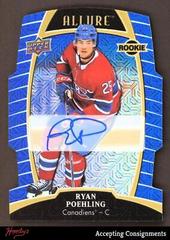 Ryan Poehling [Blue Line Autograph] Hockey Cards 2019 Upper Deck Allure Prices