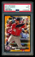 Bryce Harper [Orange] #3 Baseball Cards 2017 Bowman Prices