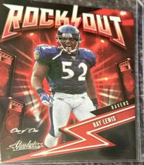 Ray Lewis [Spectrum Black] #16 Football Cards 2023 Panini Absolute Rock Out Prices