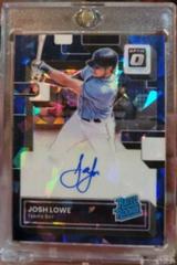 Josh Lowe [Navy Blue Ice] Baseball Cards 2022 Panini Donruss Optic Rated Rookie Signatures Prices