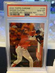 Shohei Ohtani [Orange Refractor] Baseball Cards 2020 Topps Chrome Sapphire Prices