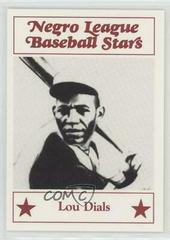 Lou Dials #14 Baseball Cards 1986 Fritsch Negro League Baseball Stars Prices