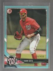 Juan Soto [Sky Blue] Baseball Cards 2018 Bowman Paper Prospects Prices