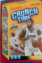 Paul George [Press Proof] Basketball Cards 2020 Donruss Crunch Time Prices