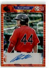 Blaze Jordan [Red] Baseball Cards 2021 Pro Set Autographs Prices