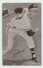 Lew Burdette Baseball Cards 1962 Exhibits Statistic Back Prices