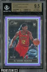 De'Andre Hunter [Purple] #147 Basketball Cards 2019 Panini One and One Prices