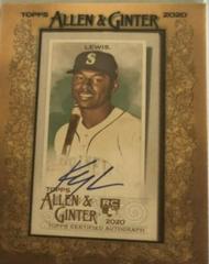 Kyle Lewis [Black Frame] #MA-KL Baseball Cards 2020 Topps Allen & Ginter Mini Autographs Prices