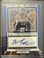 Zach Randolph [Blue] #6 Basketball Cards 2022 Panini Contenders Optic All-Time Autograph Prices