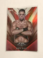 Nate Diaz [Red] Ufc Cards 2017 Topps UFC Fire Prices
