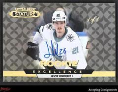 Jasper Weatherby [Autograph Black] #RE-28 Hockey Cards 2021 Upper Deck Stature Rookie Excellence Prices