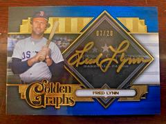Fred Lynn [Blue] Baseball Cards 2022 Topps Five Star Golden Graphs Autographs Prices