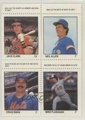 Jack Clark Baseball Cards 1983 Fleer Stamps Prices