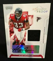 Alge Crumpler [Jersey Signature Proof Silver] #2 Football Cards 2006 Playoff NFL Playoffs Prices