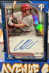 Aidan Miller [Blue Refractor] #CPA-AMI Baseball Cards 2024 Bowman Chrome Prospect Autograph Prices
