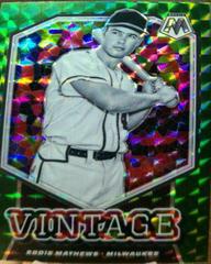 Eddie Mathews [Green Mosaic] #V4 Baseball Cards 2021 Panini Mosaic Vintage Prices