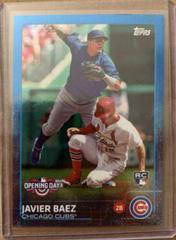 Javier Baez [Fielding Blue] Baseball Cards 2015 Topps Opening Day Prices
