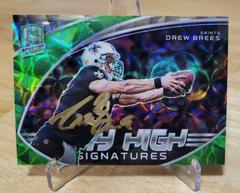 Drew Brees [Green] #SKS-DBR Football Cards 2022 Panini Spectra Sky High Signatures Prices