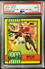 Jerry Rice [Disclaimer Back] Football Cards 1990 Topps 1000 Yard Club Prices