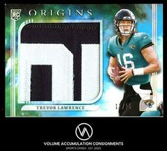Trevor Lawrence [Jumbo Jersey Autograph Turquoise] #151 Football Cards 2021 Panini Origins Prices