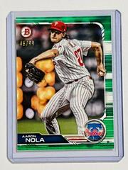 Aaron Nola [Green] #13 Baseball Cards 2019 Bowman Prices