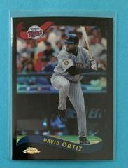 David Ortiz [Black Refractor] Baseball Cards 2002 Topps Chrome Prices