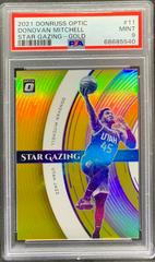 Donovan Mitchell [Gold] #11 Basketball Cards 2021 Panini Donruss Optic Star Gazing Prices