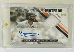Riley Greene #MLMA-RG Baseball Cards 2024 Topps Major League Material Autograph Prices