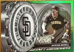 Jackson Merrill [Green] Baseball Cards 2023 Bowman Platinum Treasures in the Vault Prices