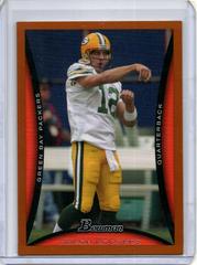 Aaron Rodgers [Orange] #25 Football Cards 2008 Bowman Prices