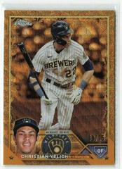 Christian Yelich [Wave Gold] #7 Baseball Cards 2023 Topps Gilded Collection Prices
