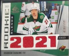 Brandon Duhaime Hockey Cards 2021 SP Game Used Rookie Blends Prices