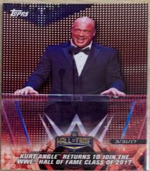 Kurt Angle Returns to Join the WWE Hall of Fame Class of 2017 Wrestling Cards 2018 Topps WWE Road To Wrestlemania Prices