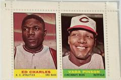 Vada Pinson Baseball Cards 1964 Bazooka Stamps Prices