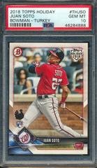 Juan Soto [Turkey] #THJSO Baseball Cards 2018 Topps Holiday Bowman Prices