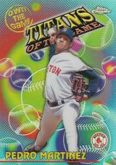 Pedro Martinez [Refractor] #OTG28 Baseball Cards 2000 Topps Chrome Own the Game Prices