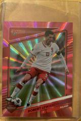 Robert Lewandowski [Pink Laser] #108 Soccer Cards 2021 Panini Donruss Road to Qatar Prices
