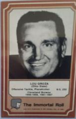 Lou Groza #81 Football Cards 1975 Fleer Hall of Fame Prices
