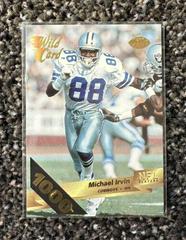 Michael Irvin [1000 Stripe] #83 Football Cards 1993 Wild Card Prices