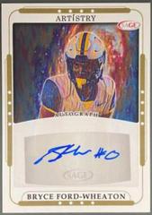 Bryce Ford Wheaton [Gold] #ART-BFW Football Cards 2023 Sage Artistry Autographs Prices