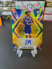 Tyrese Maxey [Gold] Basketball Cards 2020 Panini Chronicles Phoenix Rookie Autographs Prices