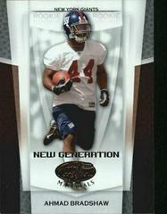 Ahmad Bradshaw #153 Football Cards 2007 Leaf Certified Materials Prices