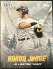 Aaron Judge [Indian Yellow] Baseball Cards 2023 Topps X Bob Ross The Joy Of Peaks of Power Prices