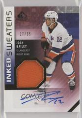 Josh Bailey #IS-JB Hockey Cards 2021 SP Game Used Inked Sweaters Autograph Prices