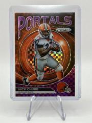 Nick Chubb [Prizms Purple Power] #PO-9 Football Cards 2023 Panini Prizm Portals Prices