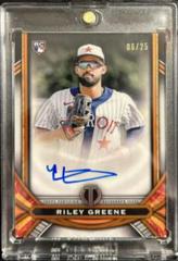 Riley Greene [Orange] #LIA-RG Baseball Cards 2023 Topps Tribute League Inauguration Autographs Prices