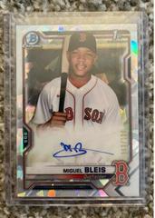 Miguel Bleis [Atomic Refractor] #CPA-MBL Baseball Cards 2021 Bowman Chrome Prospect Autographs Prices