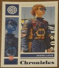 Jesse Love [Blue] #11 Racing Cards 2021 Panini Chronicles NASCAR Prices